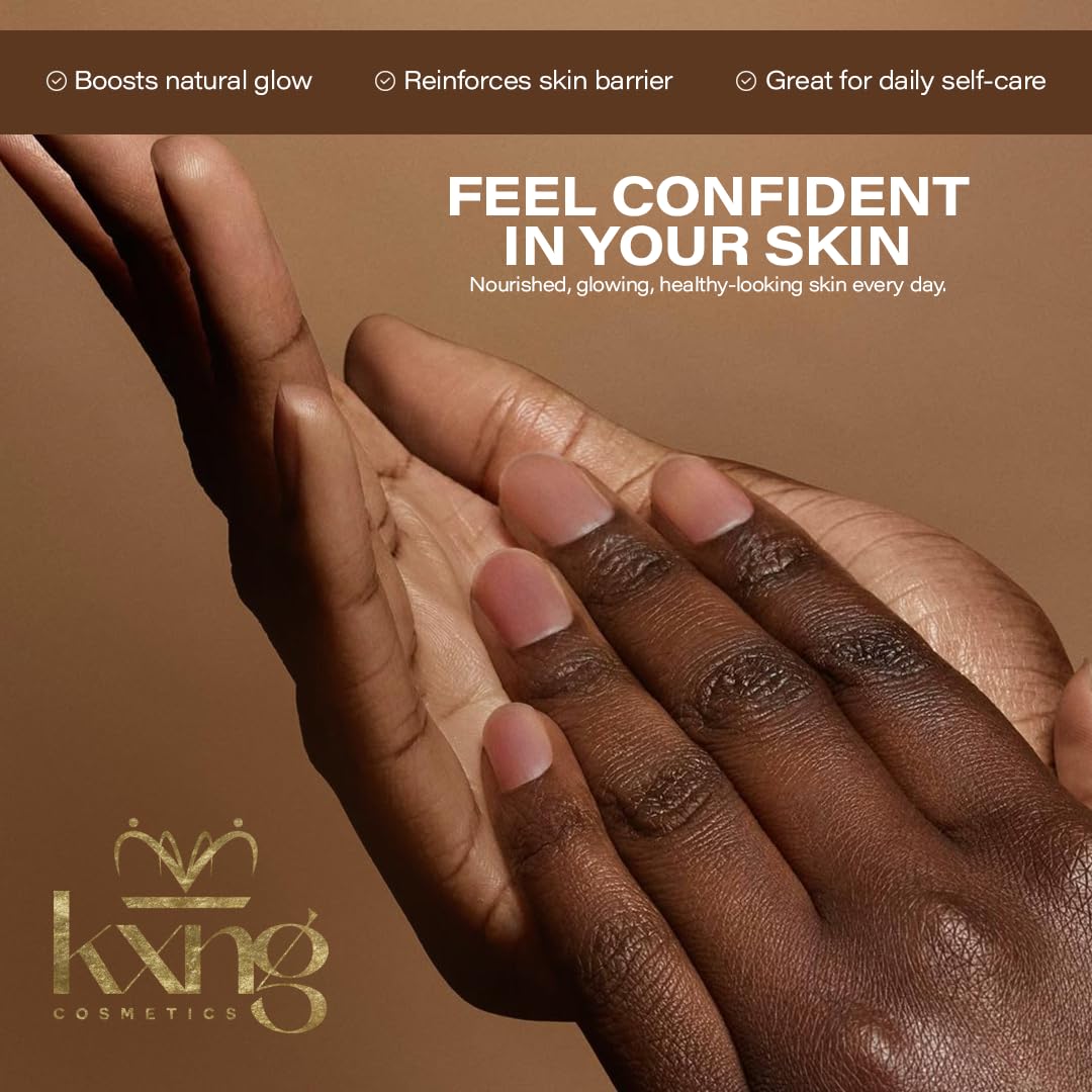 KXNG Cosmetics body butter provides hydration and a natural glow