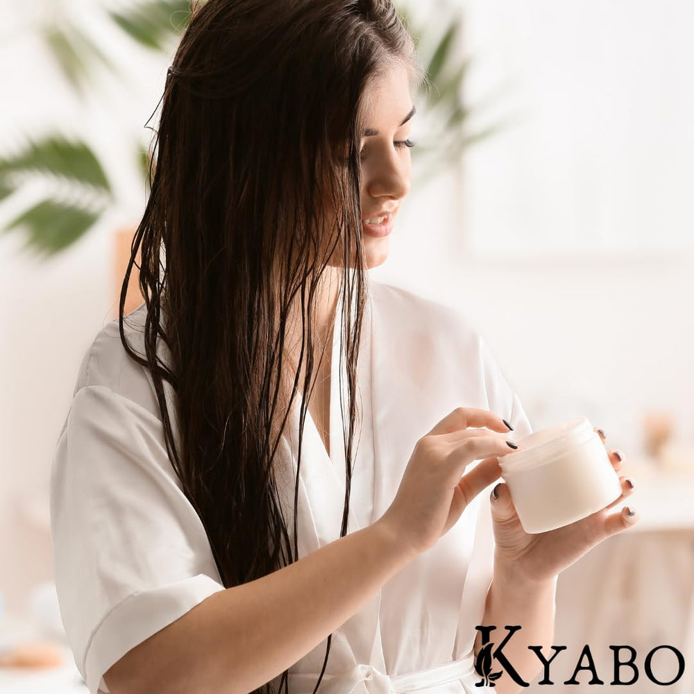 Kyabo Lanolin Anhydrous used for hair care routines with gentle conditioning.