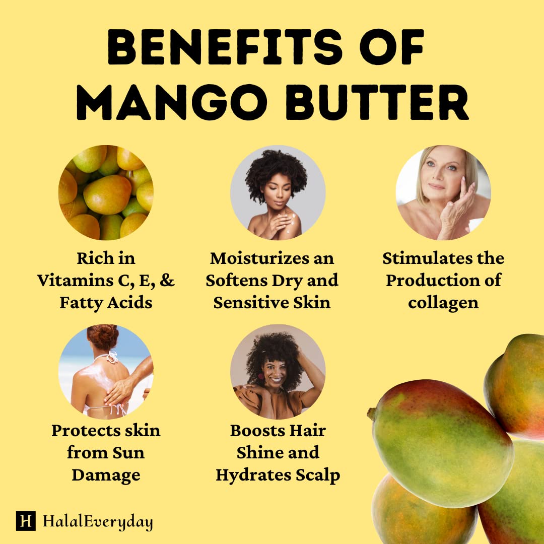 Kyabo mango butter raw unrefined label highlights organic quality.