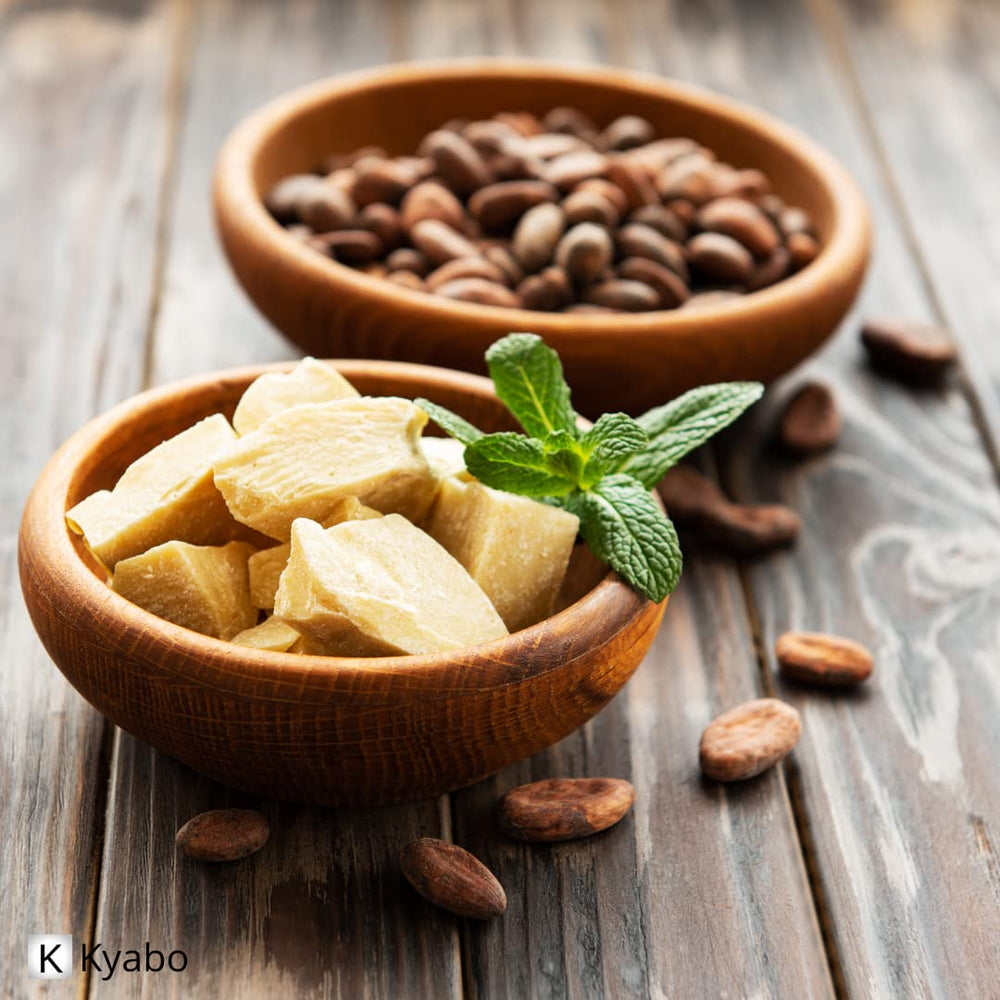 Uso casero de la manteca de cacao Kyabo para cremas y bálsamos