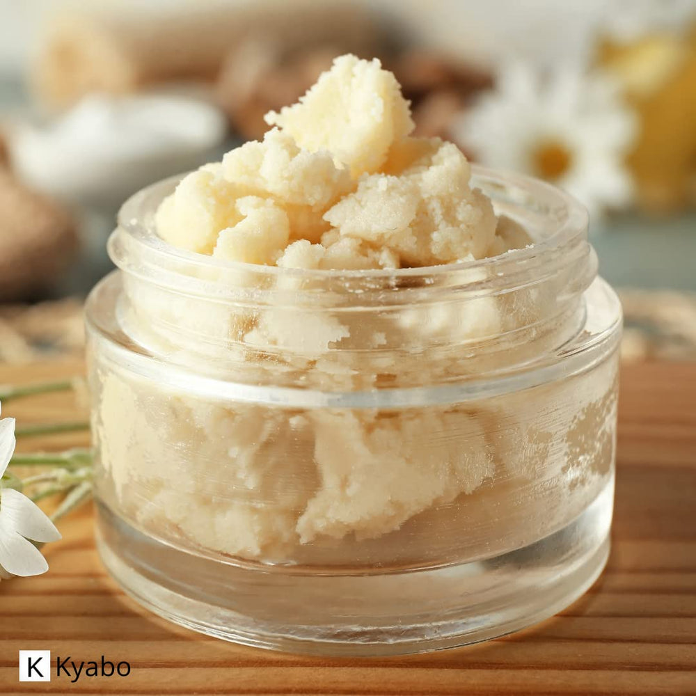 Kyabo Shea Butter DIY skincare options for lotions and soaps.