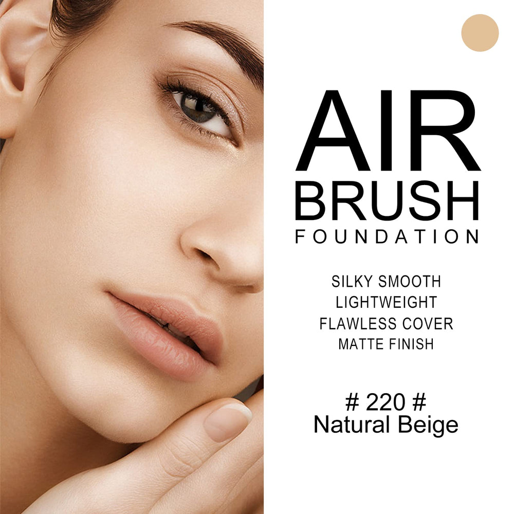 KYDA AirBrush spray visualizes a nude makeup look with breathable mesh tech.