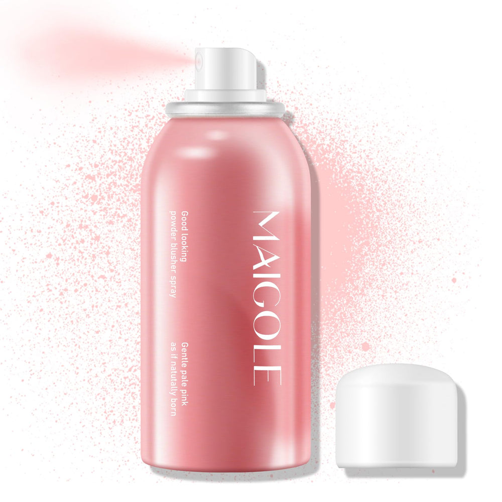 KYDA Liquid Blush Spray natural pink bottle showing dewy finish