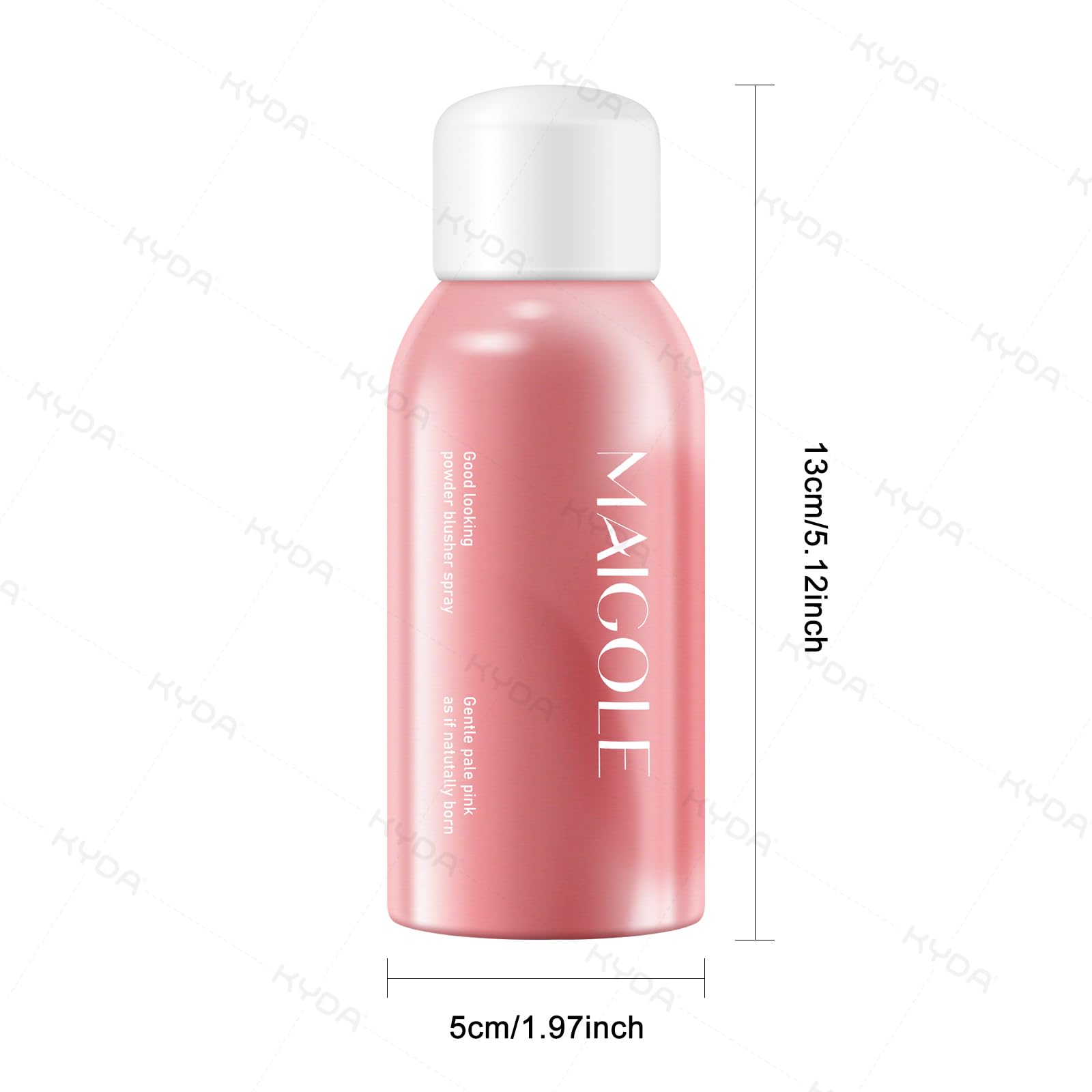 KYDA Liquid Blush Spray packaging display