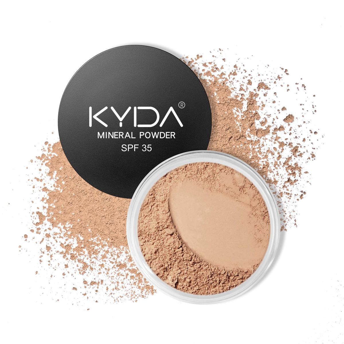 KYDA Mineral Powder Foundation packaging shown for easy on-the-go touch-ups