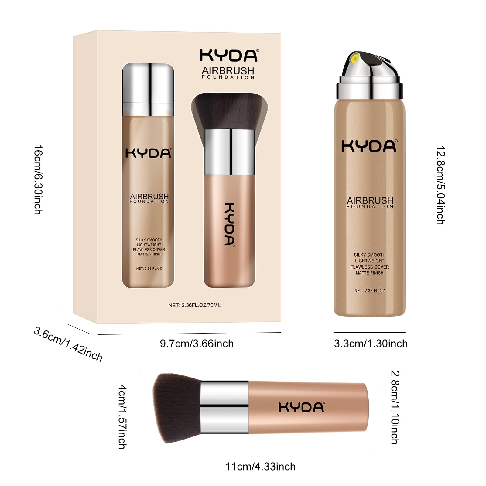 KYDA portrait with natural lighting shows nude makeup result on real skin