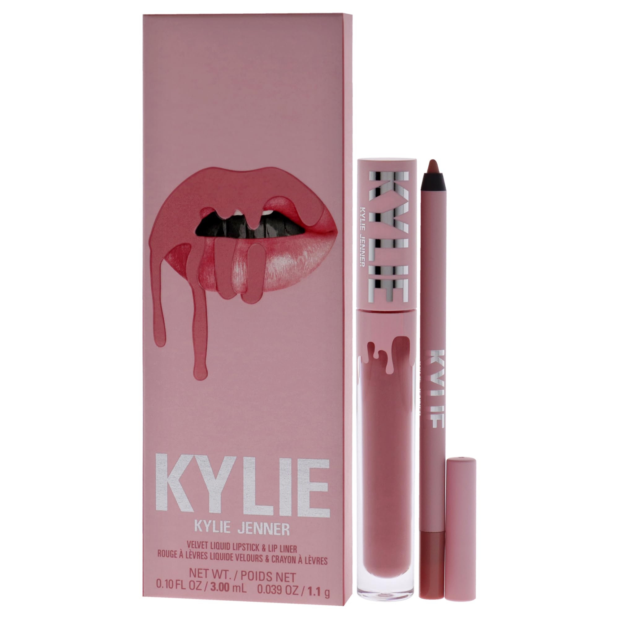 Kylie Cosmetics Velvet Lip Kit 705 Charm close-up swatch highlights pigmentation and velvety texture