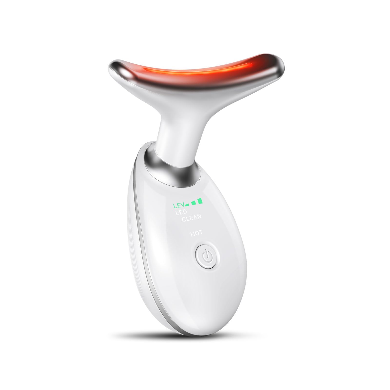 KYOTTANI neck and face massager showing three vibration modes for facial sculpting