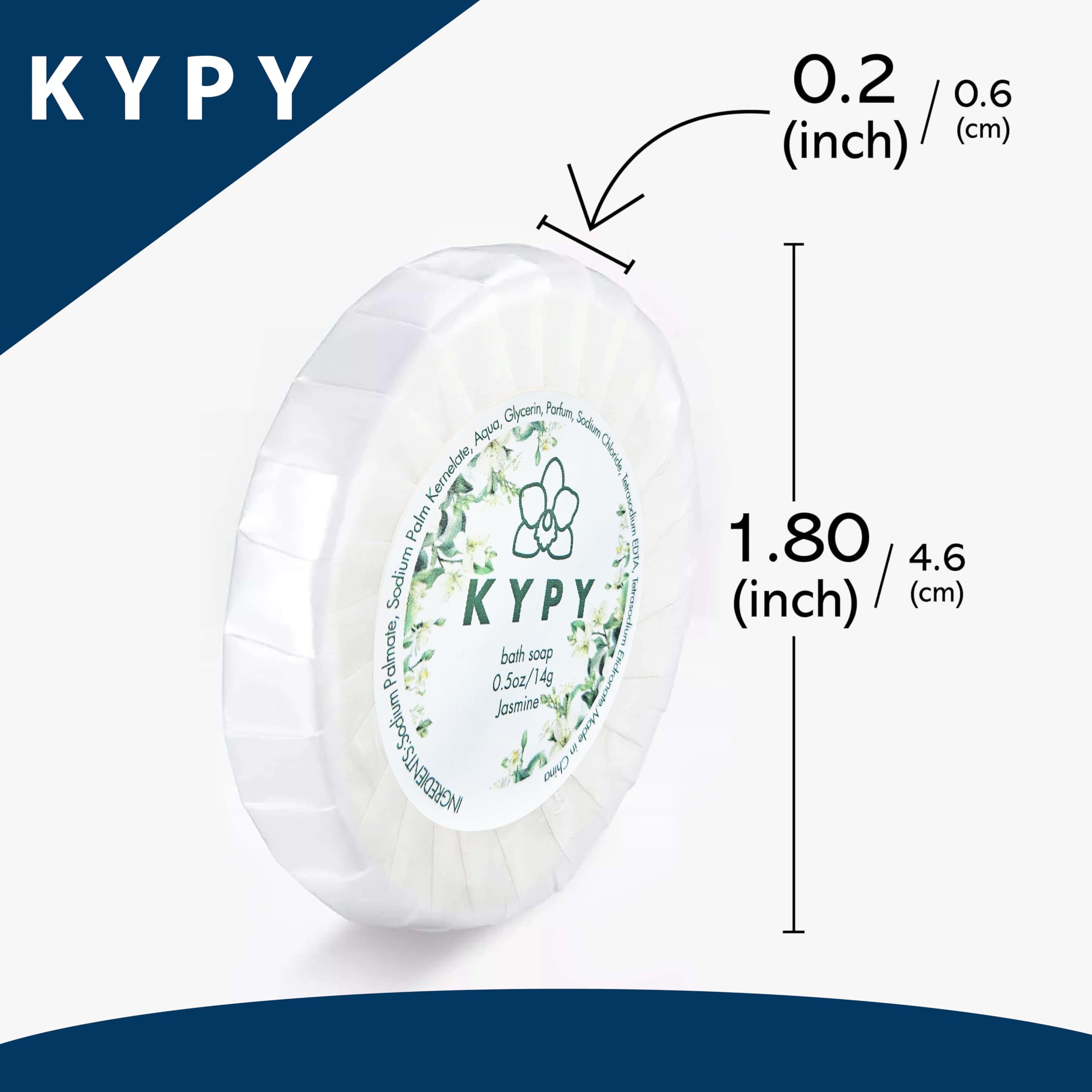 KYPY Jasmine Guest Soap with jasmine aroma adds refined ambience.
