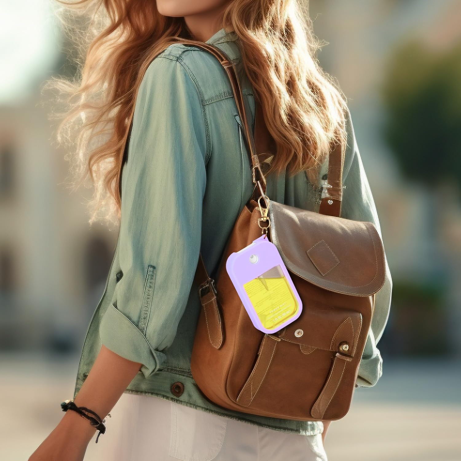 KYRGEU open-top design lets you spray without removing the case.