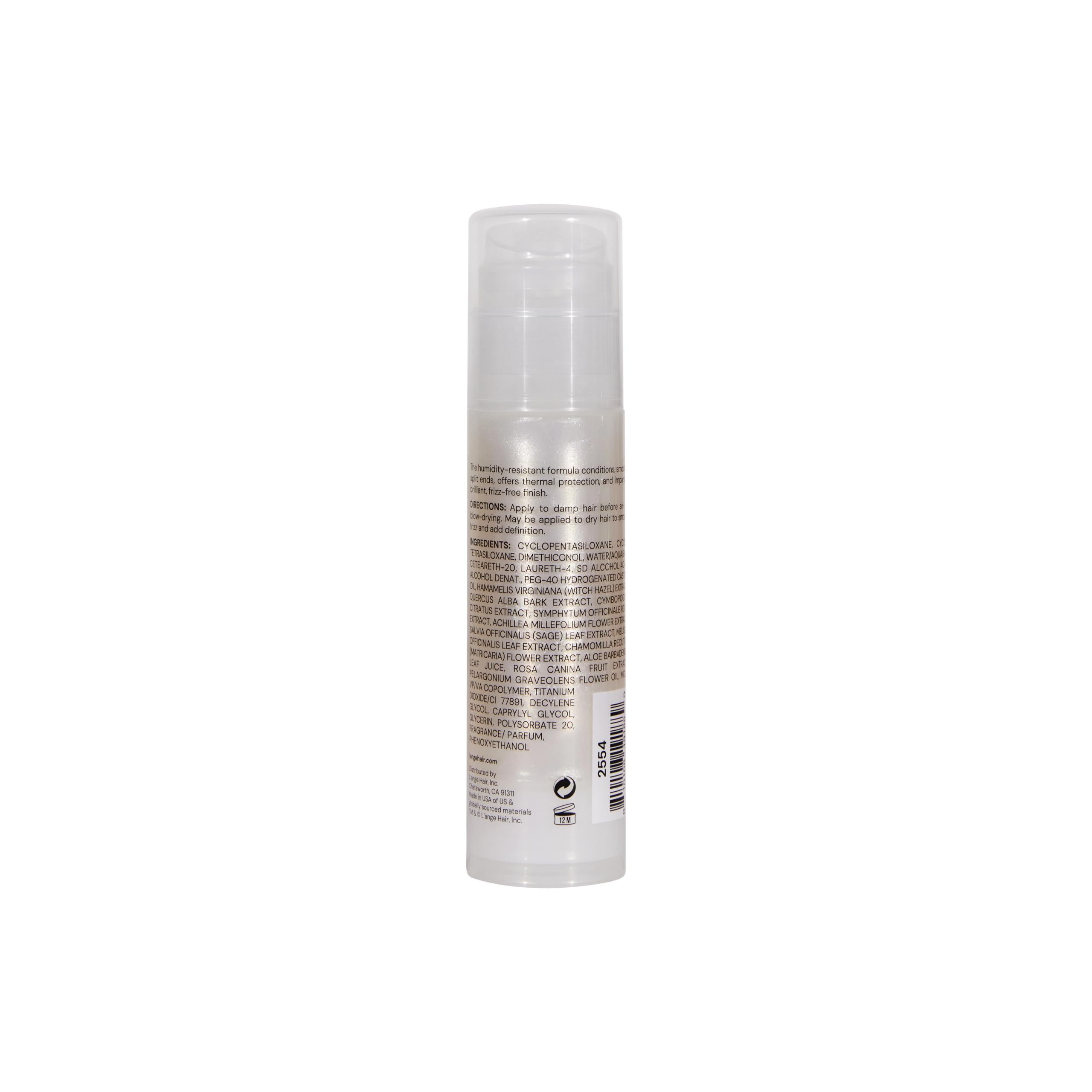 L'ANGE HAIR Posh Hair Polish on hair with glossy shine and healthy bounce.