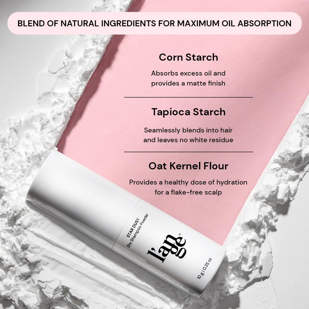 L'ANGE HAIR Star Dust applied at roots for instant lift and volume.