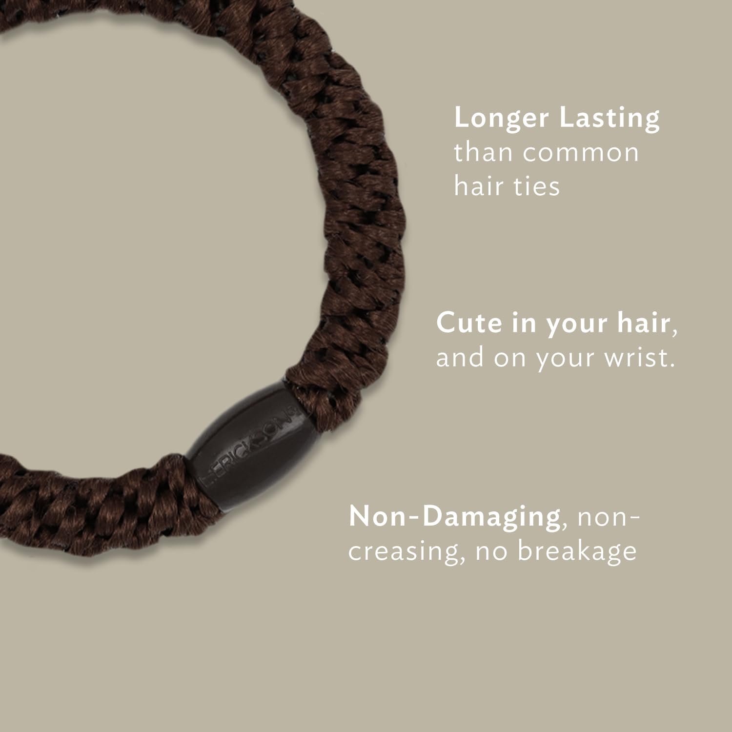 L. Erickson Atlantic hair ties in blue, navy, silver, white tones for versatile styling.