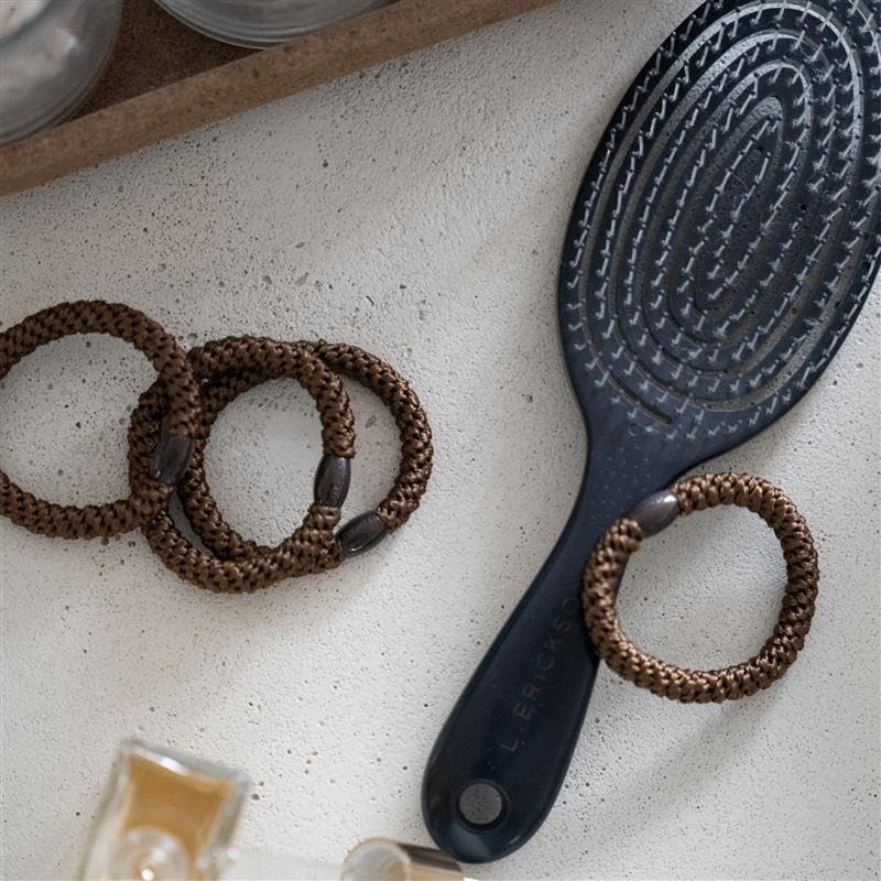 L. Erickson hair ties size 3/8 by 2 inches for comfortable wear