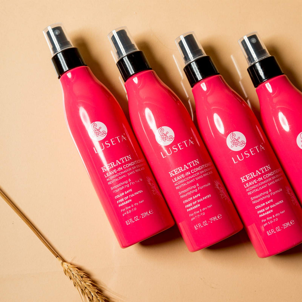 Luseta Keratin Leave-In Conditioner color-safe formula for color-treated hair
