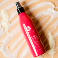 Luseta Keratin Leave-In Conditioner pump for easy application and detangled hair