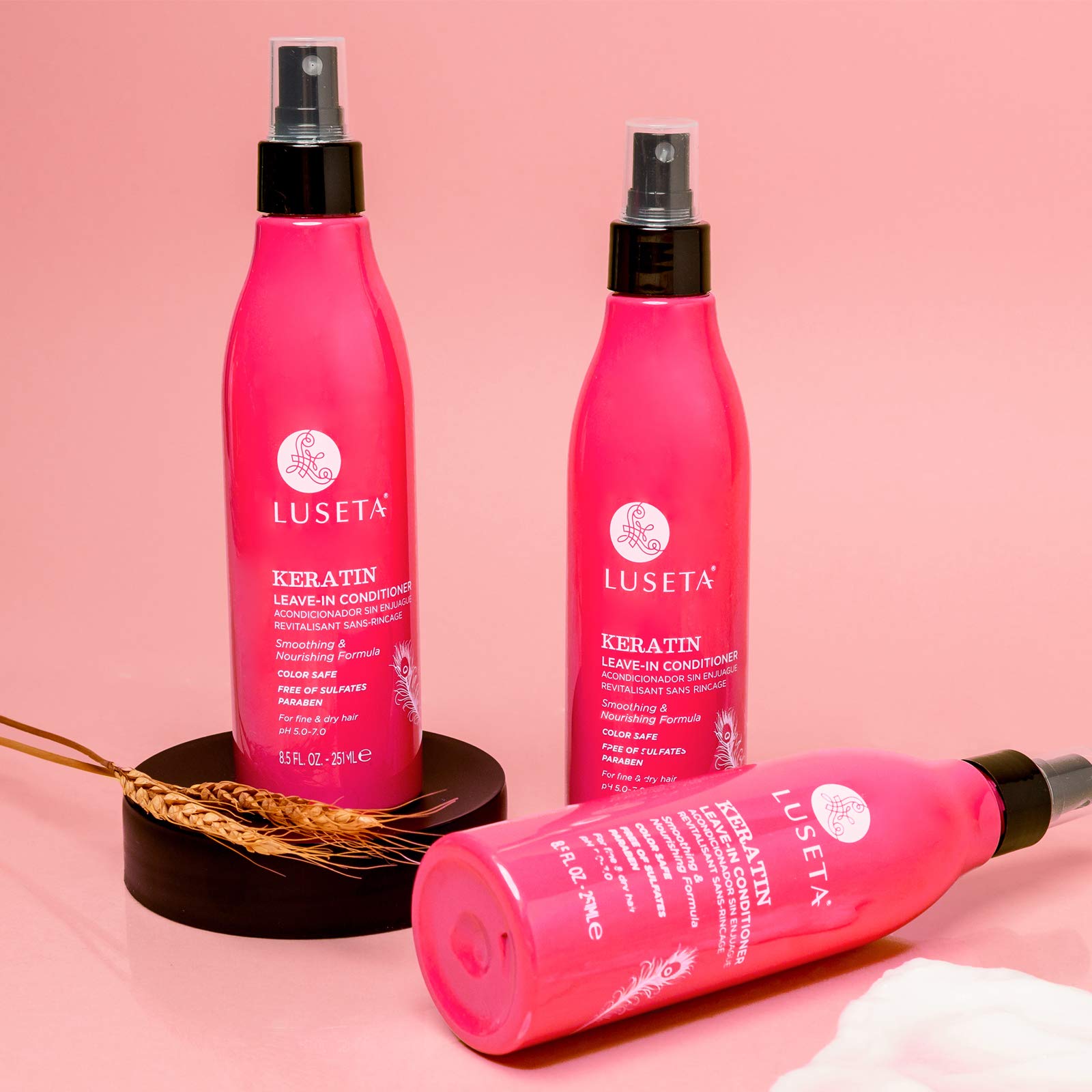 Luseta Keratin Leave-In Conditioner silky texture nourishing dry hair
