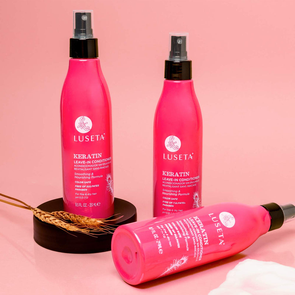 Luseta Keratin Leave-In Conditioner silky texture nourishing dry hair