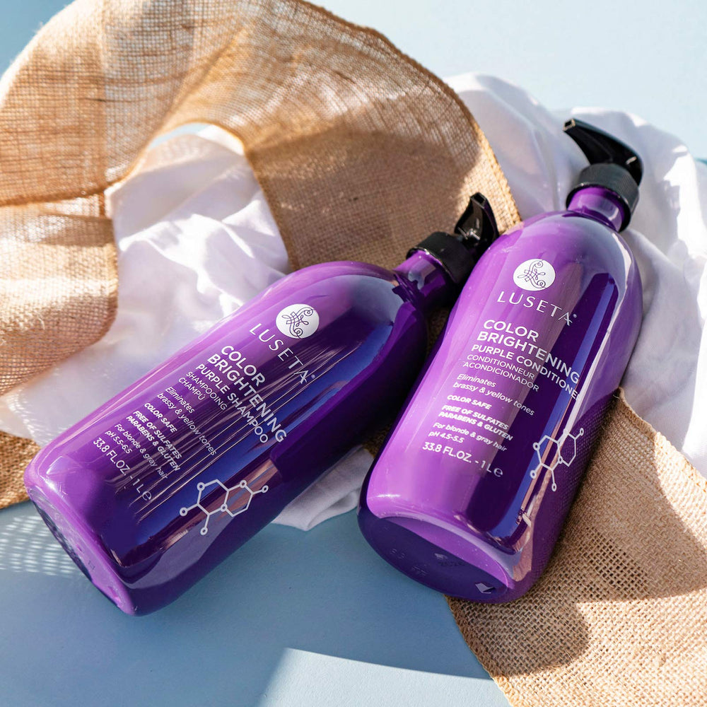 L LUSETA sulfate-free formula label signals gentle cleansing.