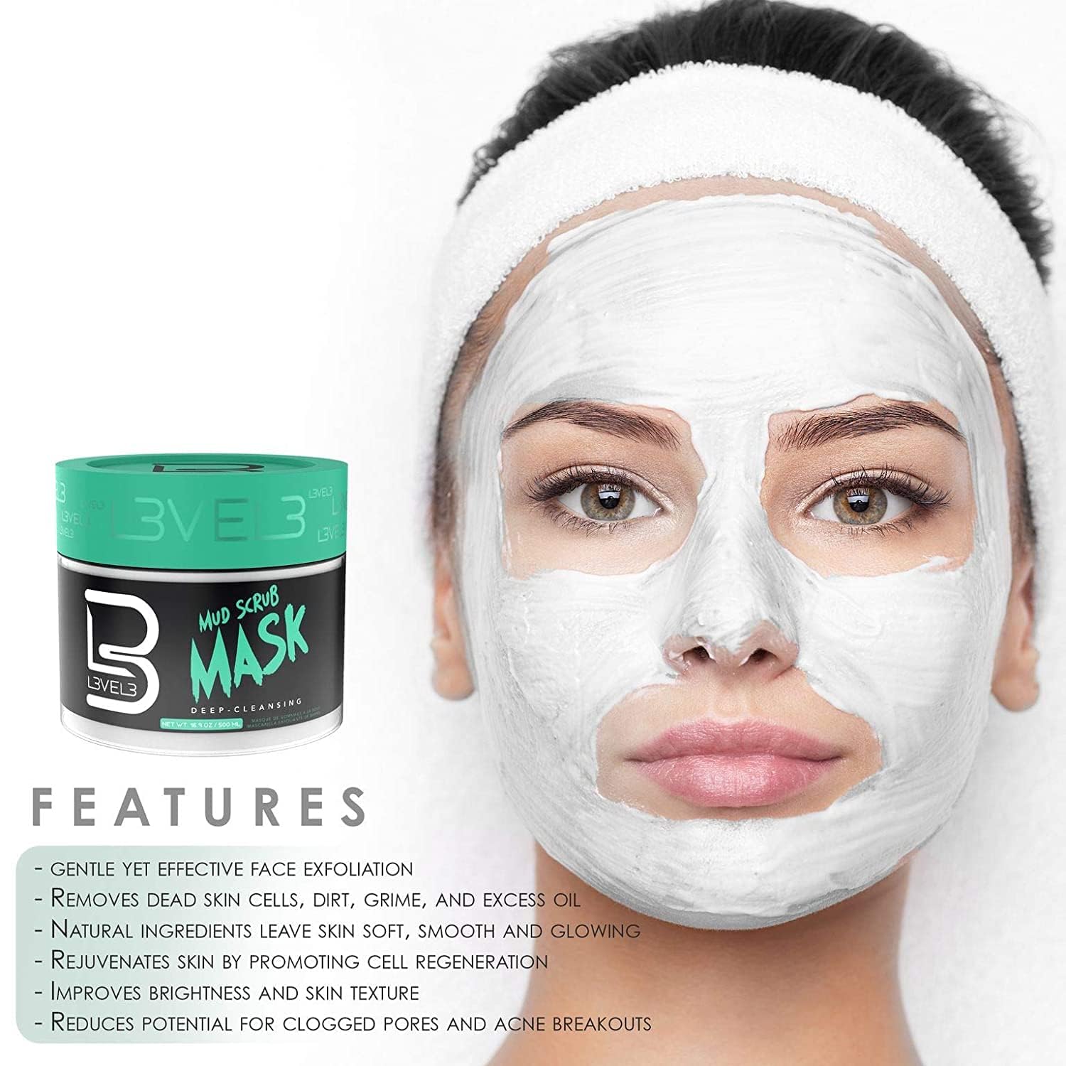 L3 Apricot scrub texture bottle displaying soft formula for sensitive skin
