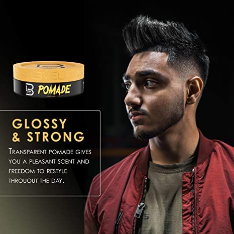 L3 Level 3 Pomade-glossy-finish delivers high shine with lasting hold.