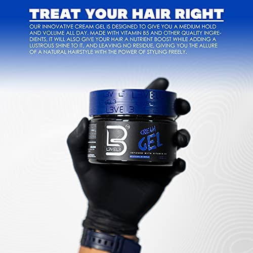 L3 Level 3 Cream Gel vitamin boost formula supports nourishment during styling