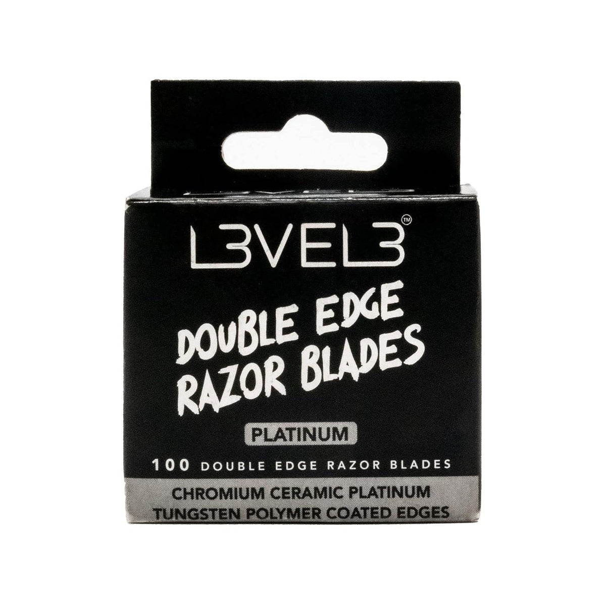 L3 Level 3 blades close-up with platinum coating for a sharp, smooth shave
