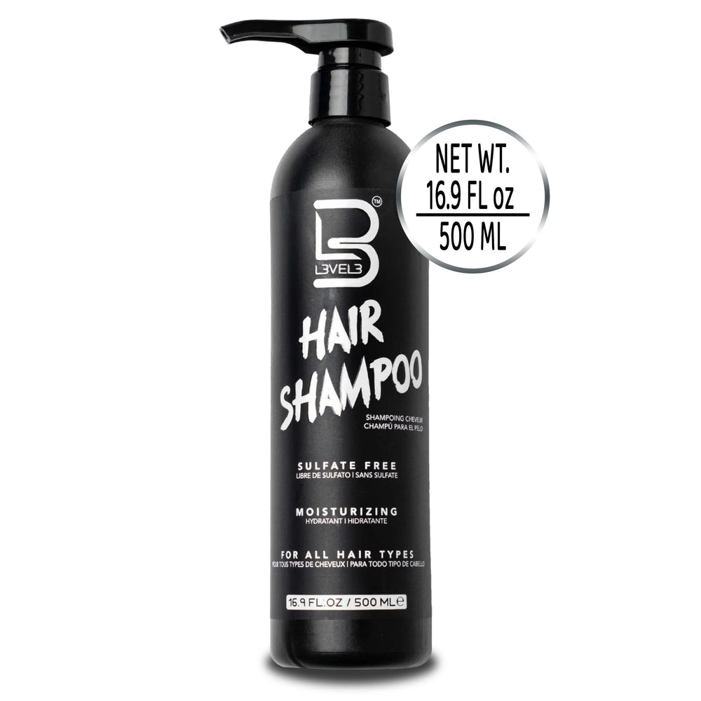 L3 Level3 sulfate-free shampoo glossy hair after wash for smooth finish