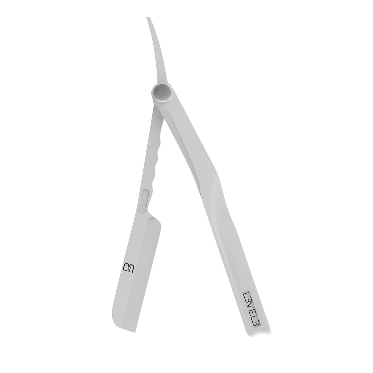 L3 Milly Razor Holder front view shows Frost White design for organized grooming.