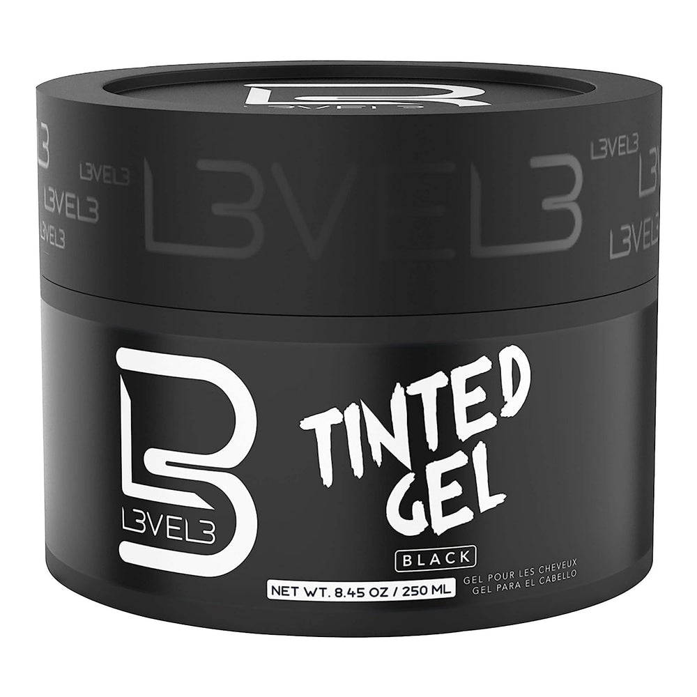 L3 Tinted Gel Black pack shows convenient 3-pack for quick touch-ups.