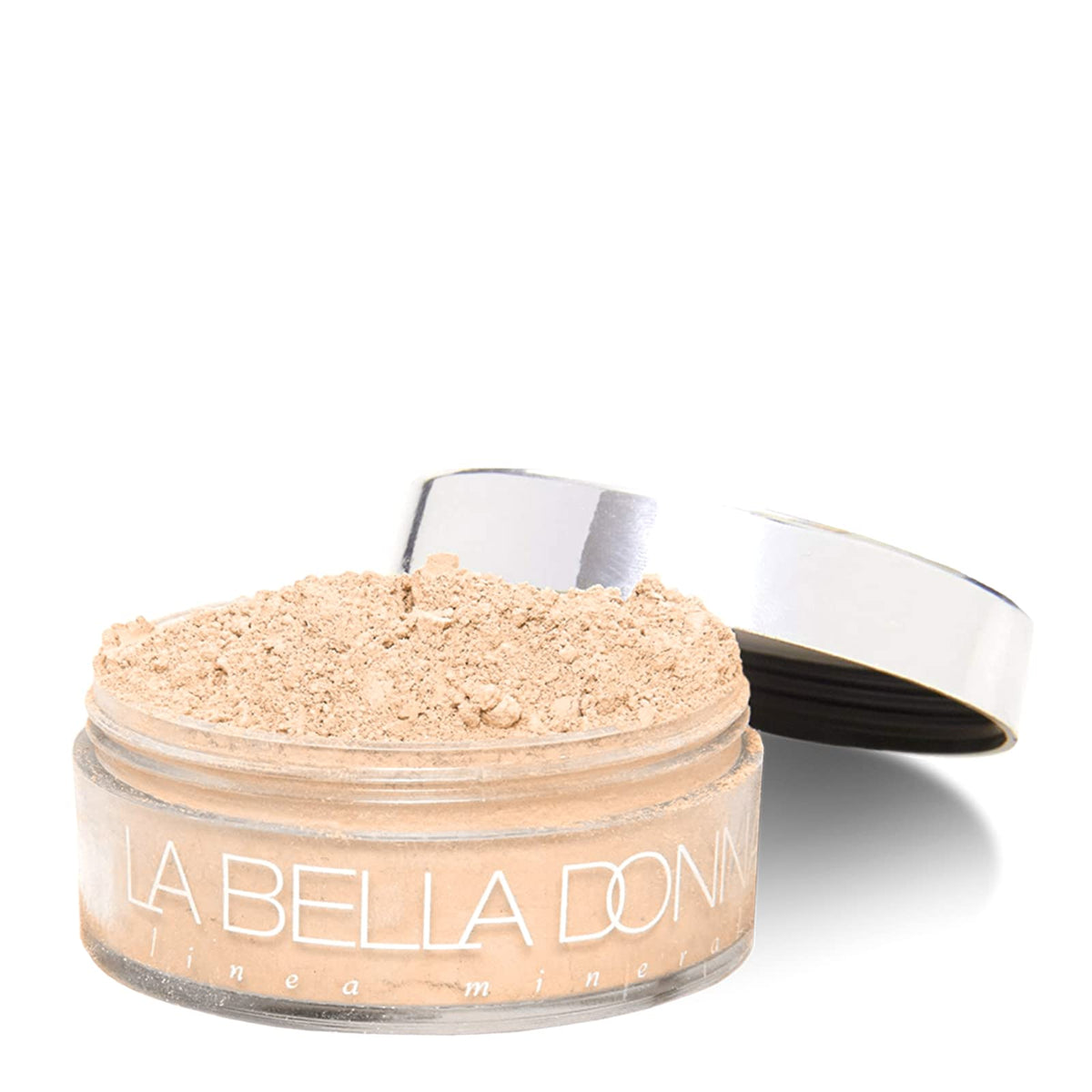 La Bella Donna Loose Mineral Foundation Crema packaging showing shade