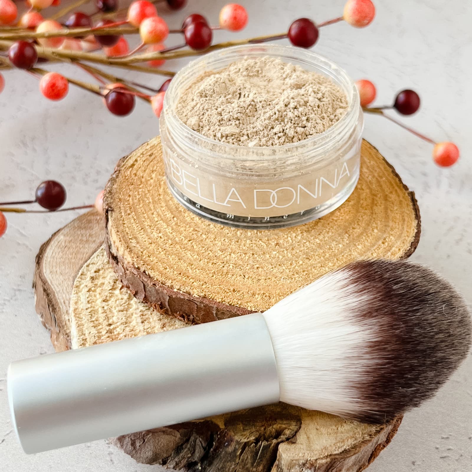 La Bella Donna brush application demonstrates easy blending for natural look