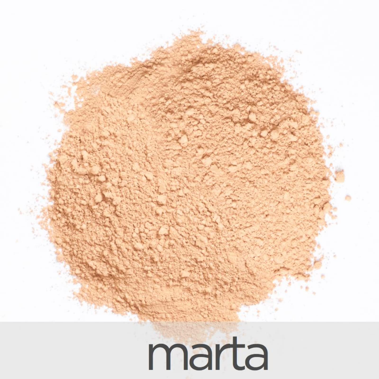 Close-up of La Bella Donna SPF 50 foundation showing mineral pigment