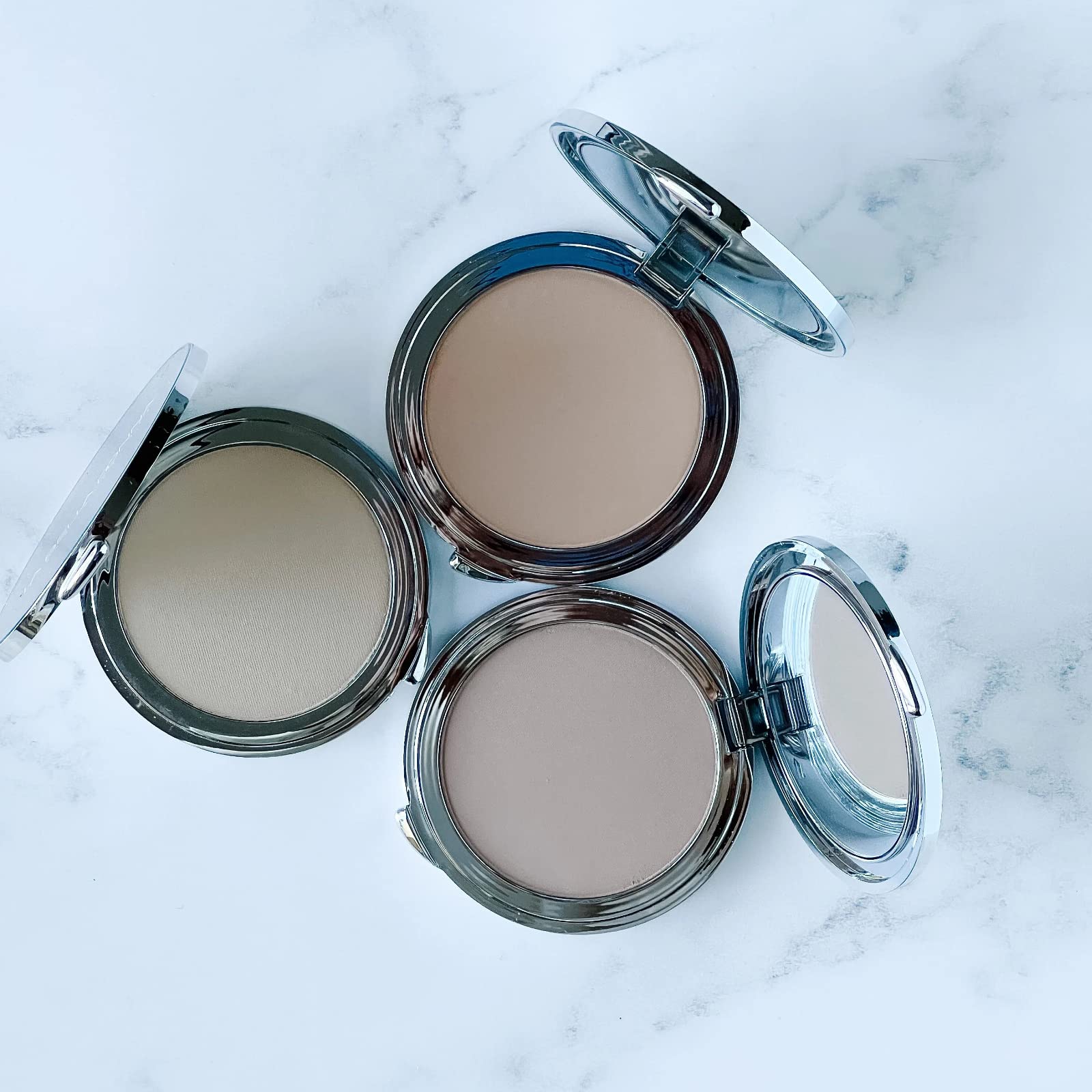 La Bella Donna mineral foundation on skin showing even tone and glow