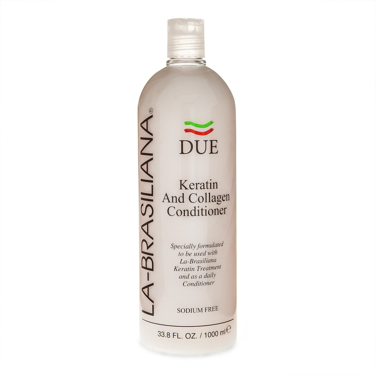 La-Brasiliana Due conditioner bottle for keratin-treated hair, smoothness