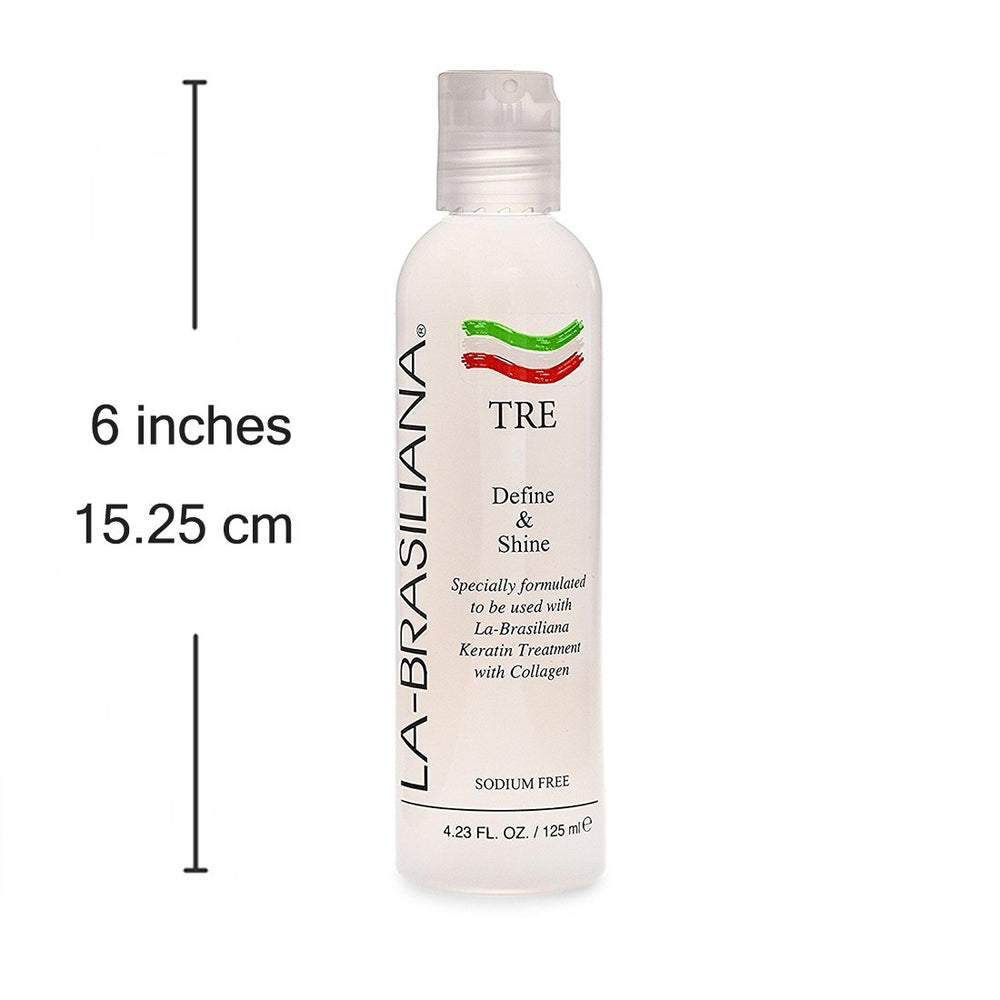 La-Brasiliana Tre Define Shine applied on wet hair for easy blow-drying.