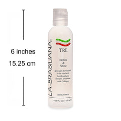 La-Brasiliana Tre Define Shine applied on wet hair for easy blow-drying.
