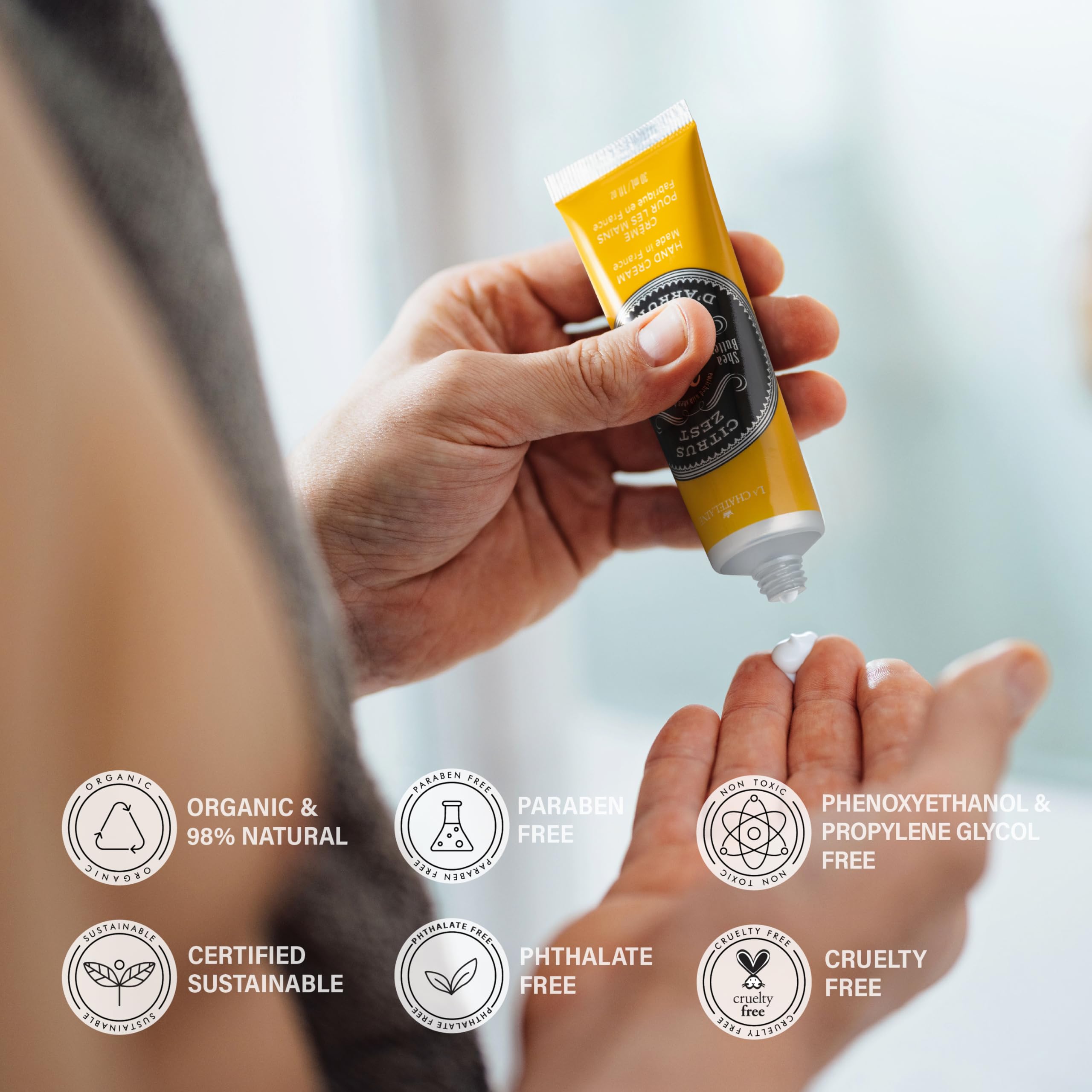 La Chatelaine hand cream with argan oil to nourish and protect