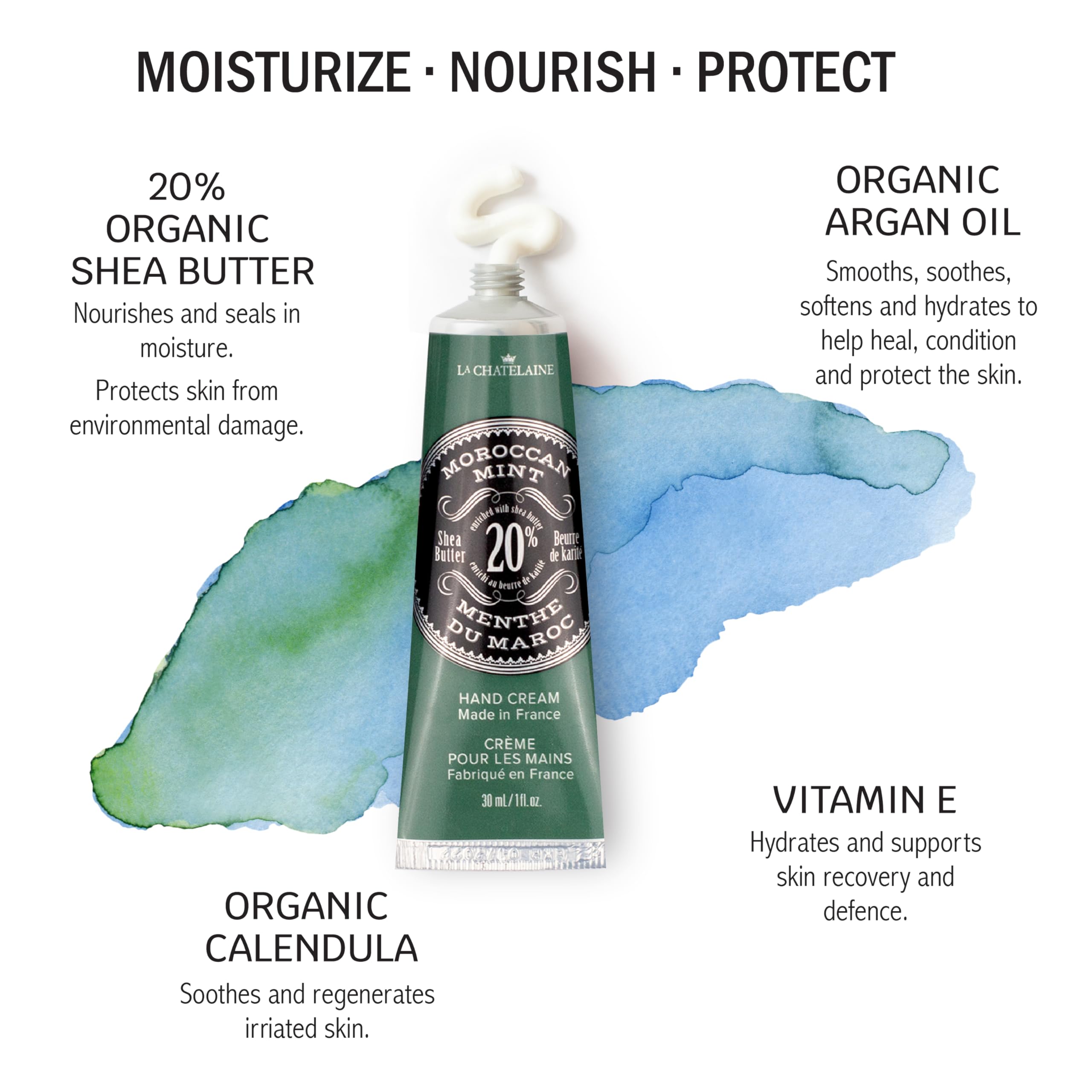 La Chatelaine hand cream travel-size trio for on-the-go care