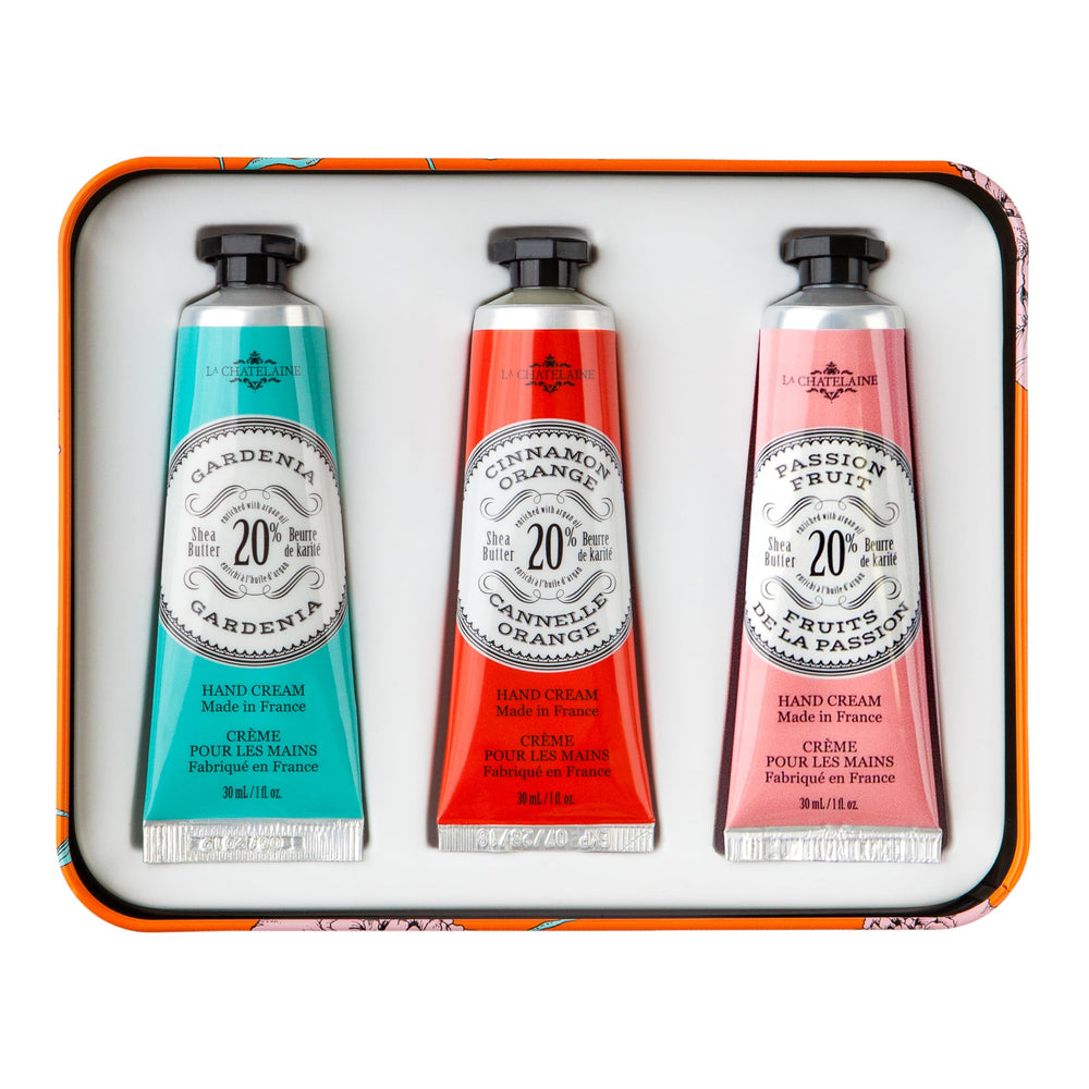 La Chatelaine Gardenia fragrance hand cream for daily care.