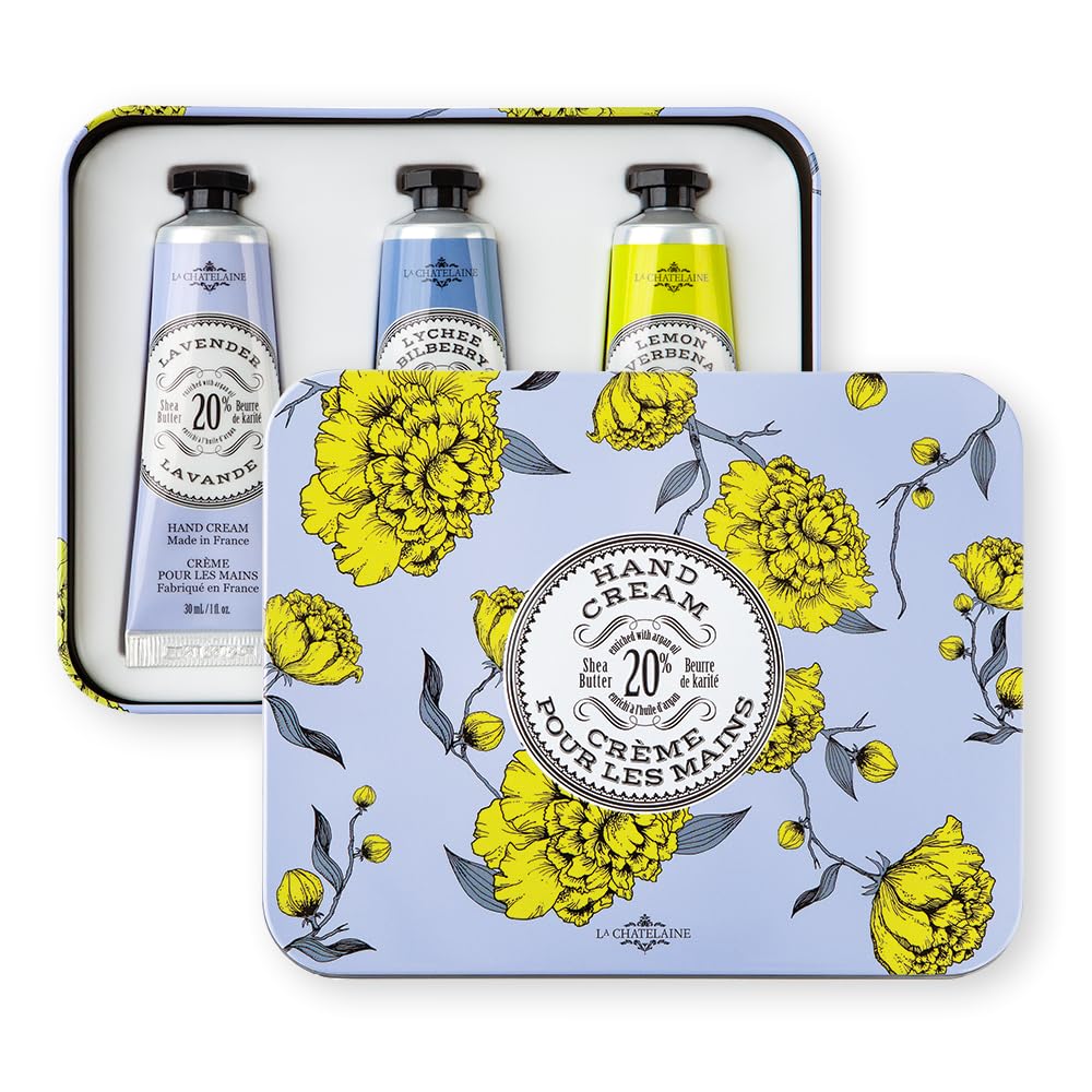 Packaging of La Chatelaine holiday gift set, perfect for festive gifting.