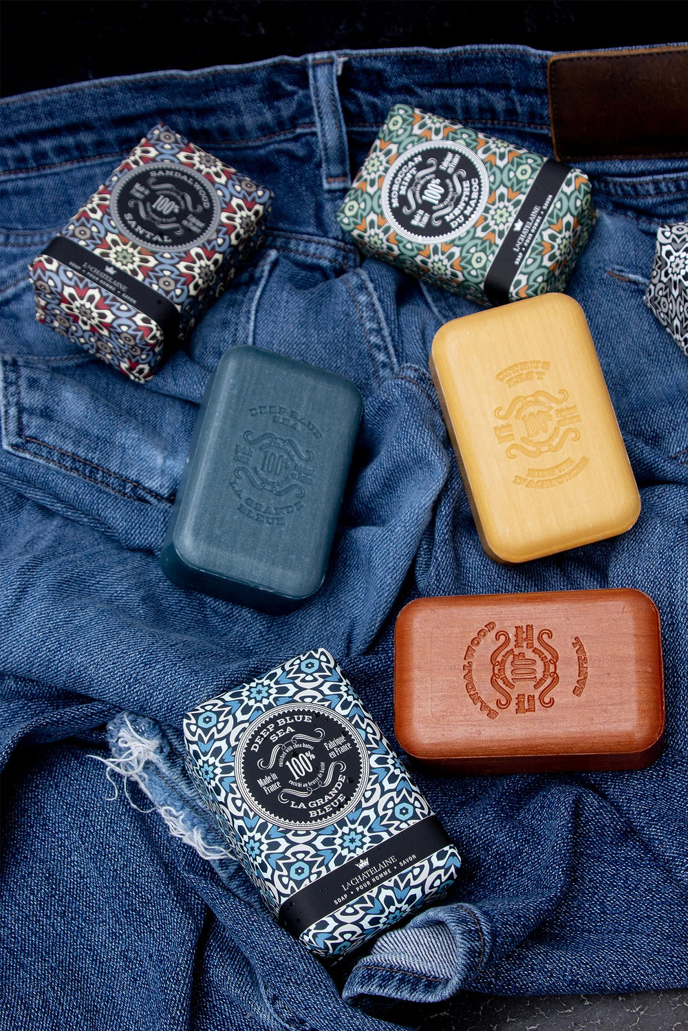Shea butter and calendula infusion in La Chatelaine soap for skin nourishment.