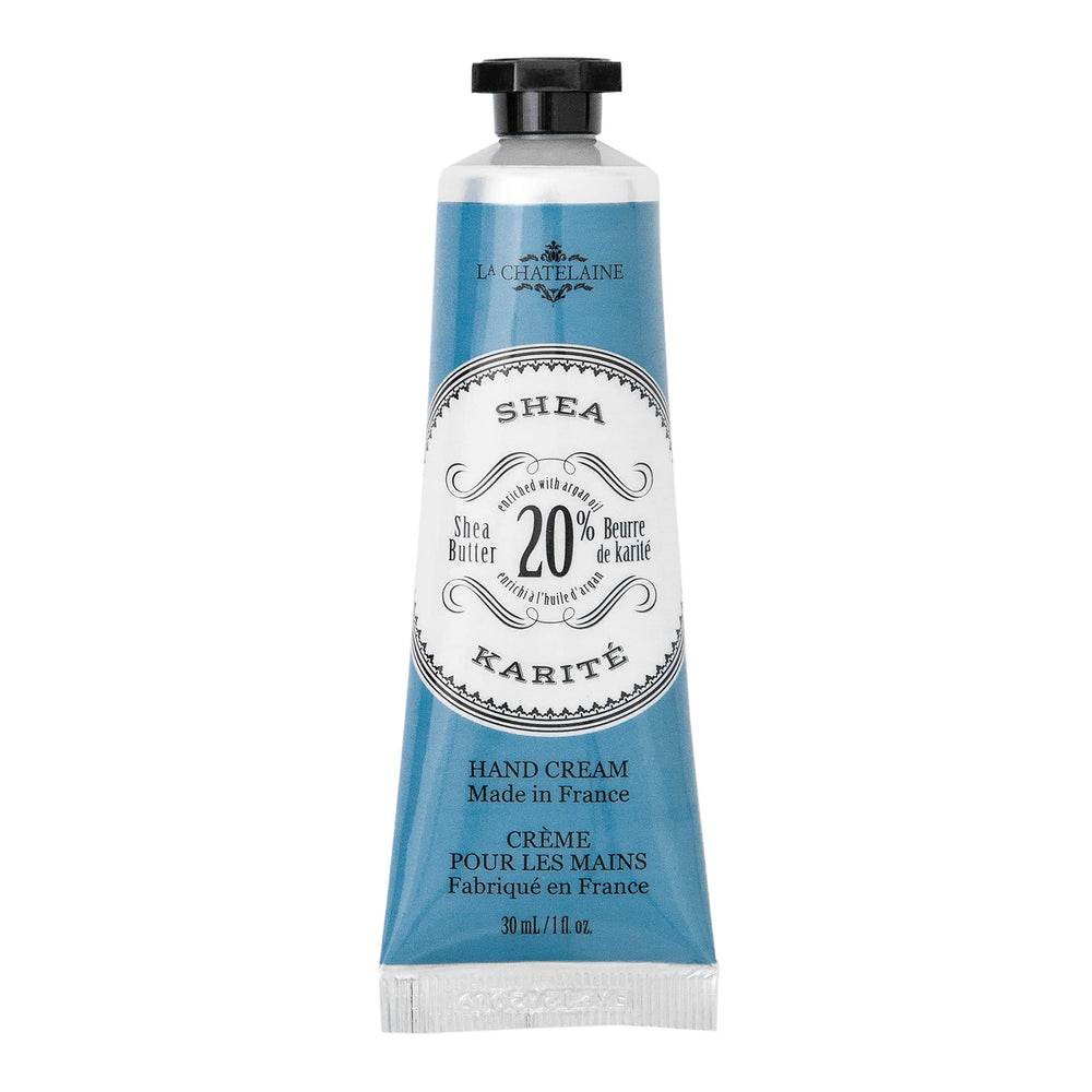 La Chatelaine travel-size hand cream jar for instant hydration on the go.