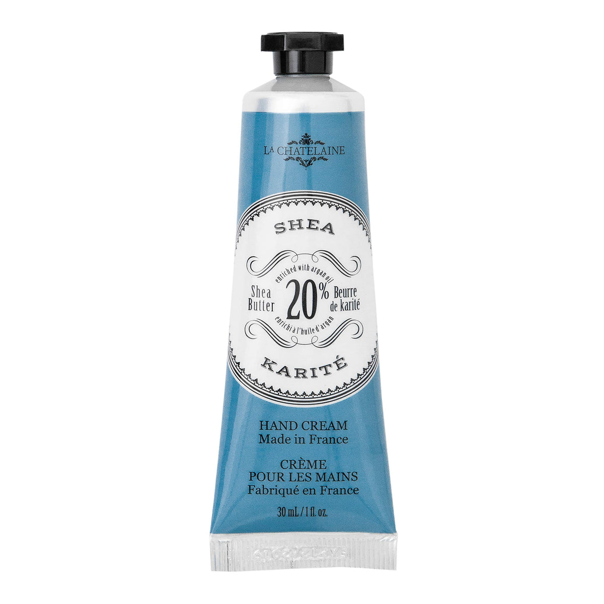 La Chatelaine travel-size hand cream jar for instant hydration on the go.