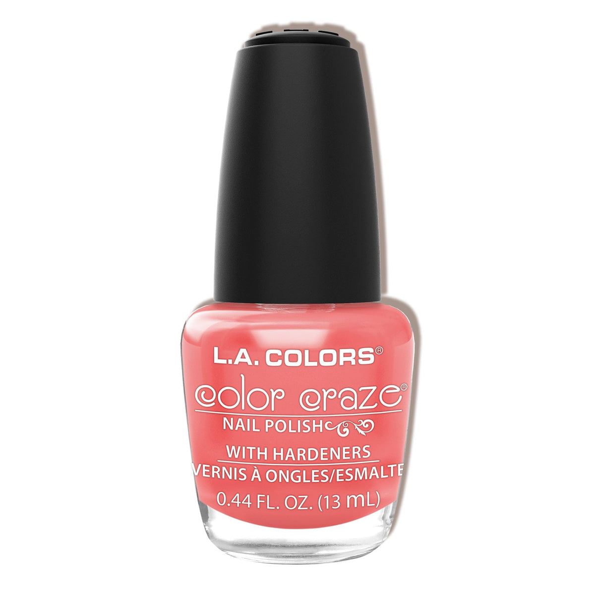 L.A. COLORS Color Craze Frill bottle glistening for a bold, high-shine manicure.