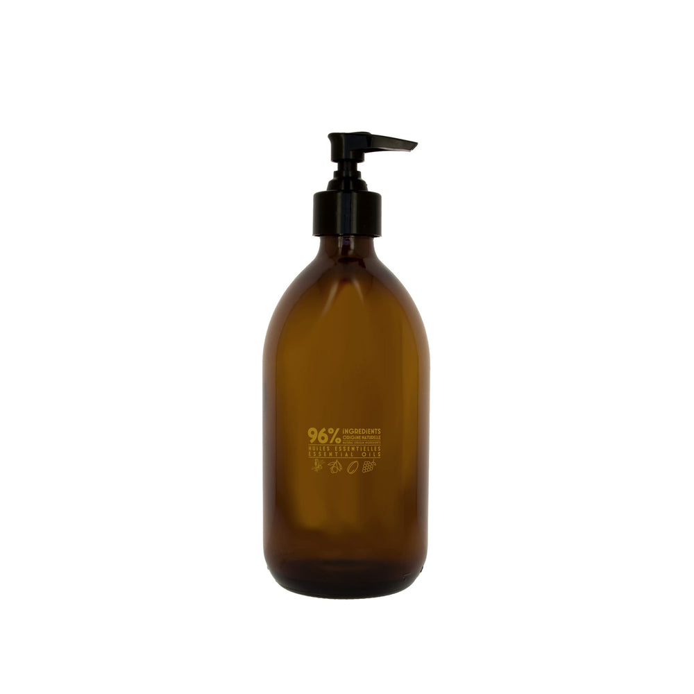 10 oz pump bottle designed for easy, mess-free dispensing of La Compagnie soap.
