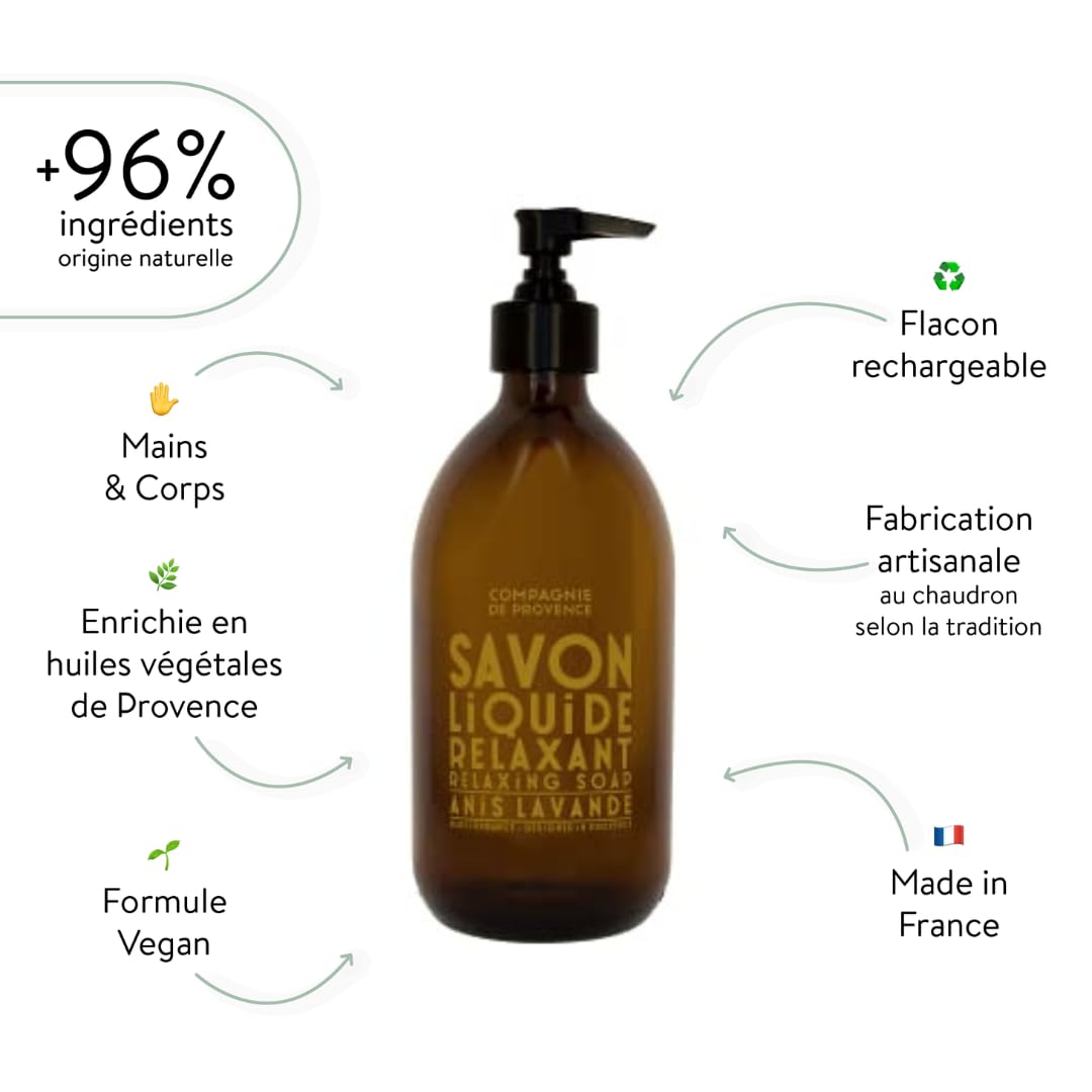 Anise and lavender fragrance from La Compagnie de Provence for daily hand care.