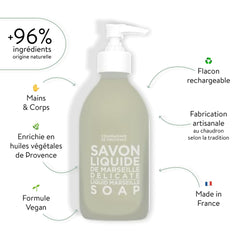 Close-up of the cap on La Compagnie de Provence bottle for easy dispensing.