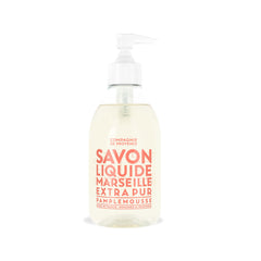 La Compagnie de Provence pink grapefruit liquid soap in a pump bottle for everyday hand cleansing