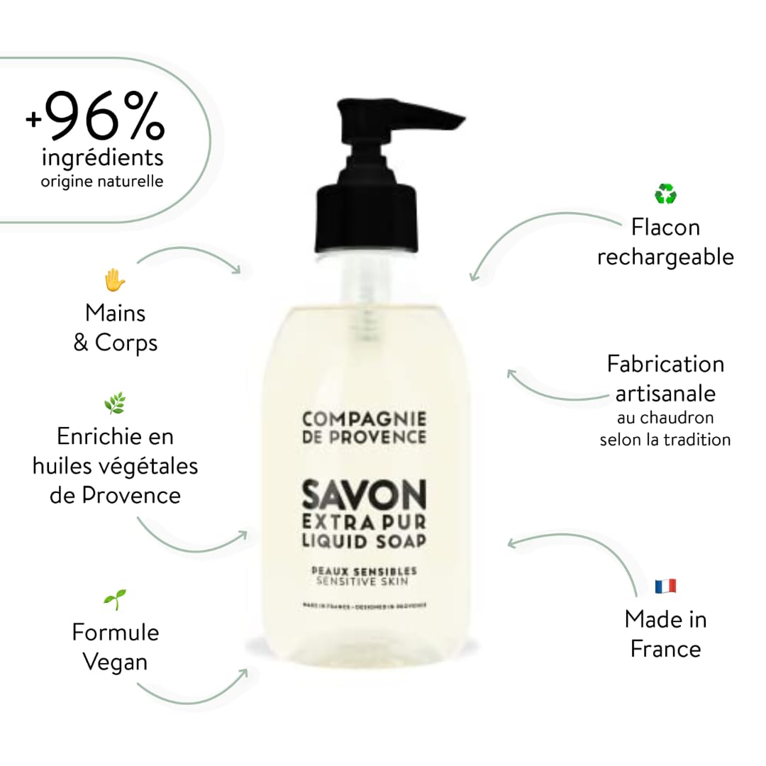 La Compagnie de Provence plant oil blend ingredients showcased for nourishing skin.